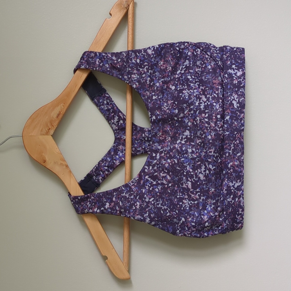 Athleta XS purple Ultimate Printed Sports Bra